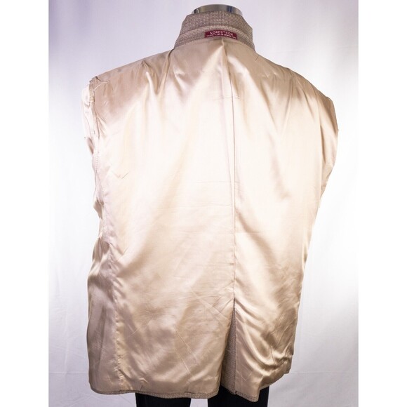 NORDSTROM Mens Blazer Sport Coat Two Button Jacket 50R Wool Beige Suit - Picture 12 of 14